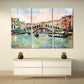 Venedig Gemälde Bunte Wandkunst Vintage Wandkunst Gemälde auf Leinwand, Stadt Straßenkunst Leinwanddruck, Ölgemälde auf Leinwand Venedig Gemälde