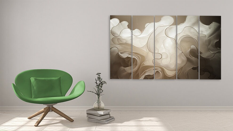 Abstrakter Druck, Abstrakte Wandkunst Gemälde auf Leinwand, Wohnwanddekoration, Leinwandgemälde trendige Wandkunst Moderne Wandkunst Multipanel Wandkunst