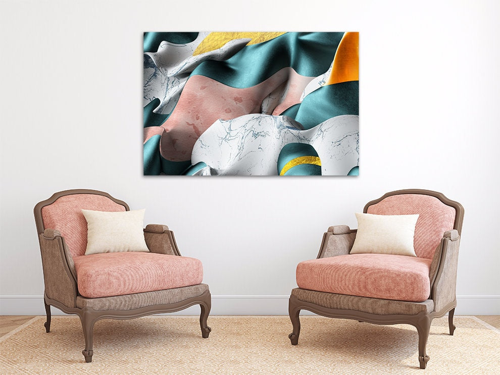 Moderne abstrakte Kunst, Abstrakte Wandkunstgemälde auf Leinwand, Wohnwanddekor, Leinwandgemälde, abstrakte Leinwand, mehrteilige Wandkunst