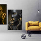 Moderne Wandkunstgemälde auf Leinwand, Wohndekor, afrikanische Leinwandkunst, Modewandkunst, druckbare Wandkunst, 2-teilige Wandkunst