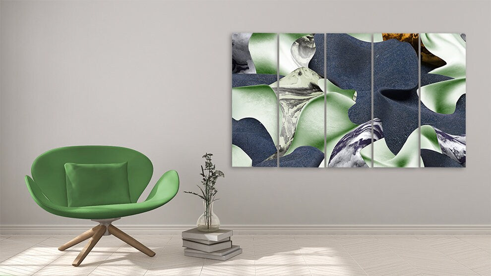 Abstrakte Wandkunstgemälde auf Leinwand, Wanddekoration für Zuhause, Leinwandgemälde, druckbare Wandkunst, extra große Wandkunst, mehrteilige Wandkunst