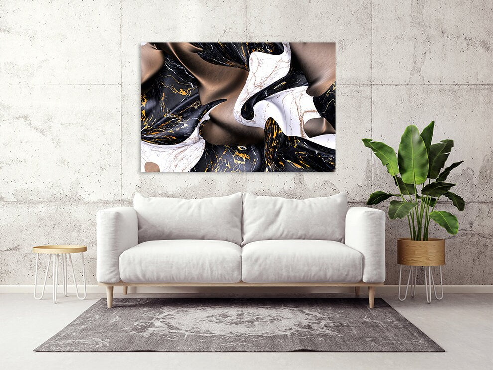 Abstrakte Wandkunstgemälde auf Leinwand, 3-teilige Wandkunst, 4-teilige Leinwand, 5-teilige Leinwand, Heimwanddekor, Leinwandgemälde, extra große Wandkunst