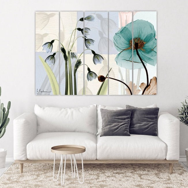 Wandkunst Boho Blumen Blumen Wandkunst Gemälde auf Leinwand Home Wand Dekor Leinwand Malerei Bauernhaus Wand Dekor Blumen Wand Dekor