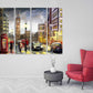 London Wandkunst Gemälde auf Leinwand, Wanddekoration für Zuhause, Big Ben Wanddekoration, Stadt Multi-Panel Wandkunst, Leinwanddruck, trendige Wandkunst
