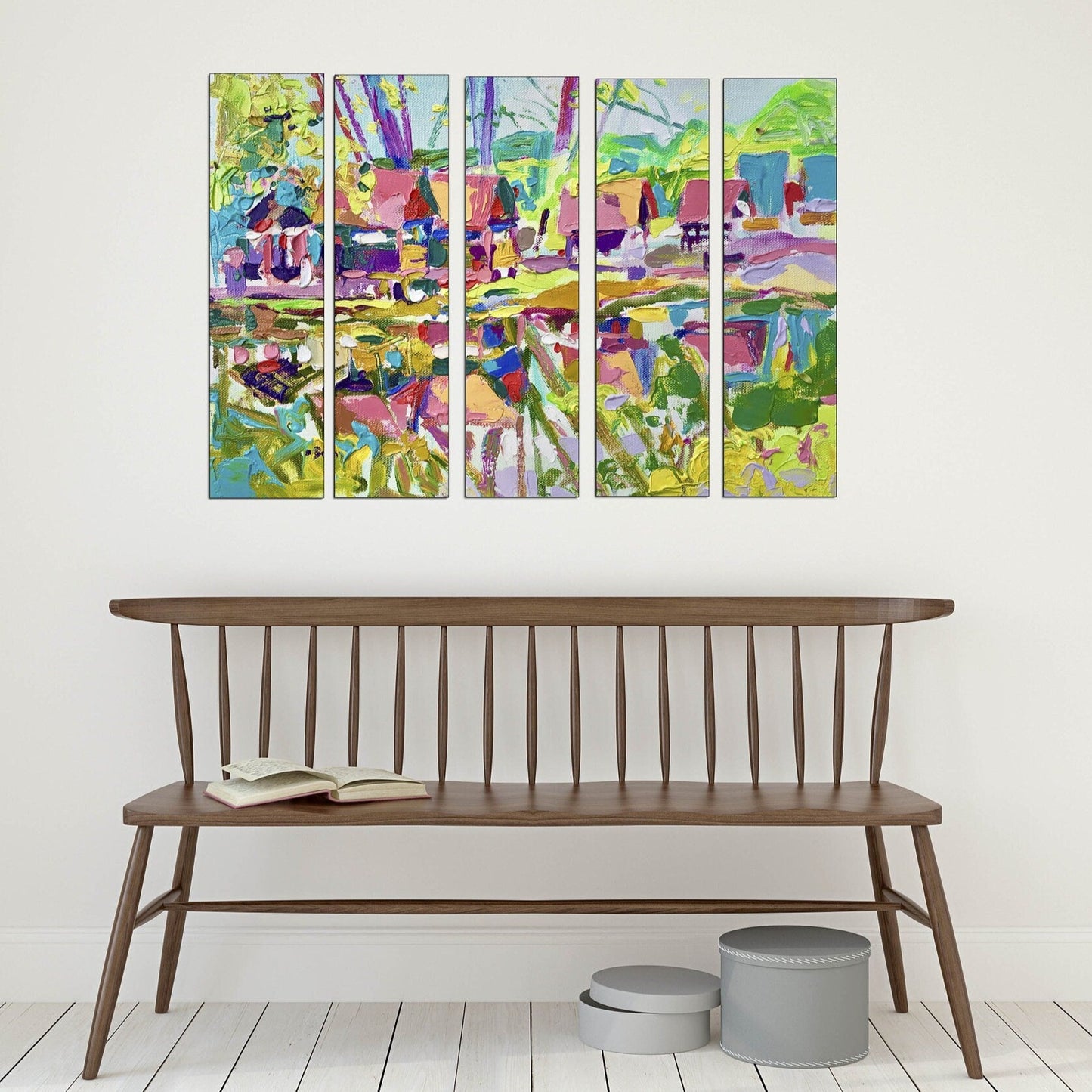 Mehrteilige Wandkunst, abstrakte Leinwand, trendige Wandkunst, Abstrakte Wandkunstgemälde auf Leinwand, Wohnwanddekoration, abstrakter Druck, moderne Wandkunst