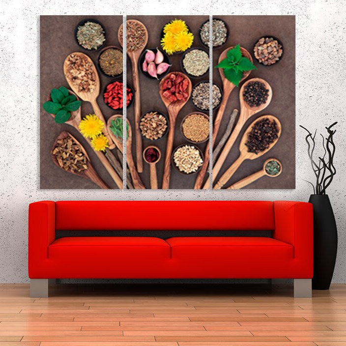 Küchenwanddekor, rustikales Wanddekor, Küchenwandkunst, Küchenleinwand, extra große Wandkunst, mehrteilige Wandkunst, Leinwandwandkunst