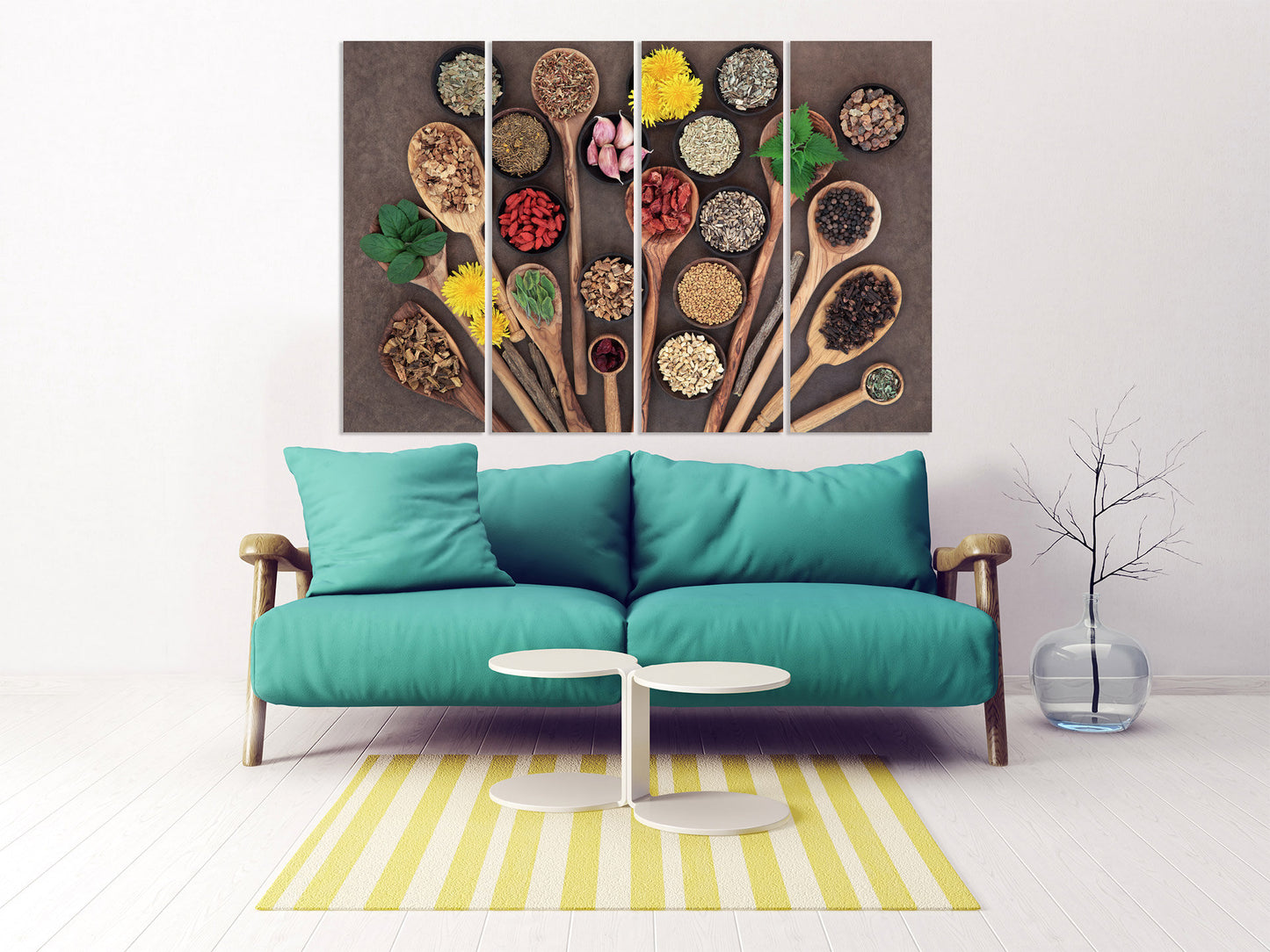 Küchenwanddekor, rustikales Wanddekor, Küchenwandkunst, Küchenleinwand, extra große Wandkunst, mehrteilige Wandkunst, Leinwandwandkunst