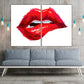 Rote Lippen Leinwanddruck Mode Wandkunst Moderne Wanddekoration Gemälde auf Leinwand sehr große Leinwandgemälde