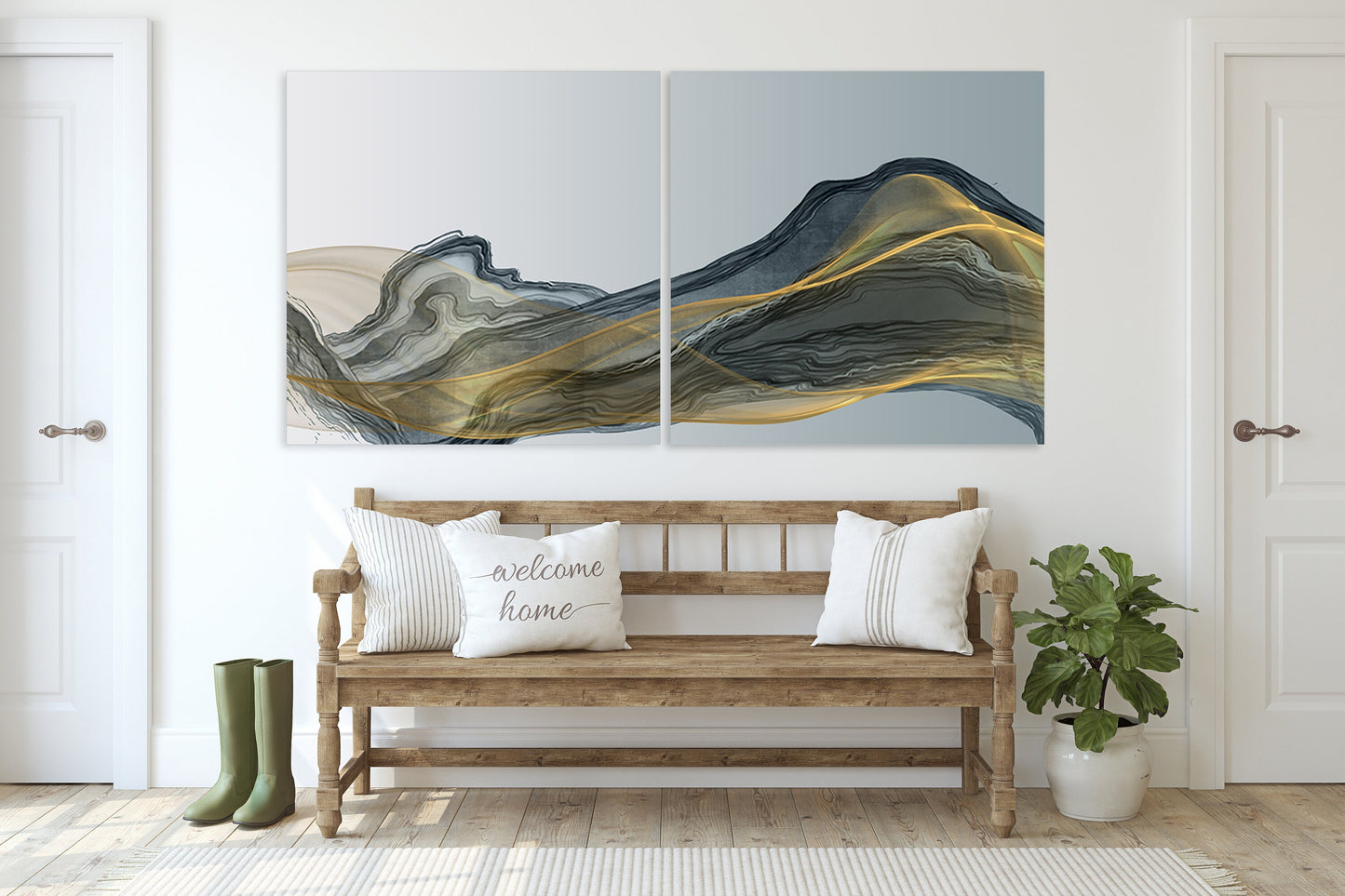 Moderne abstrakte Kunst, abstrakter Druck, mehrteilige Leinwand, Wanddekoration für Räume, abstrakte Wandkunst, abstraktes Gemälde, extragroße Wandkunst