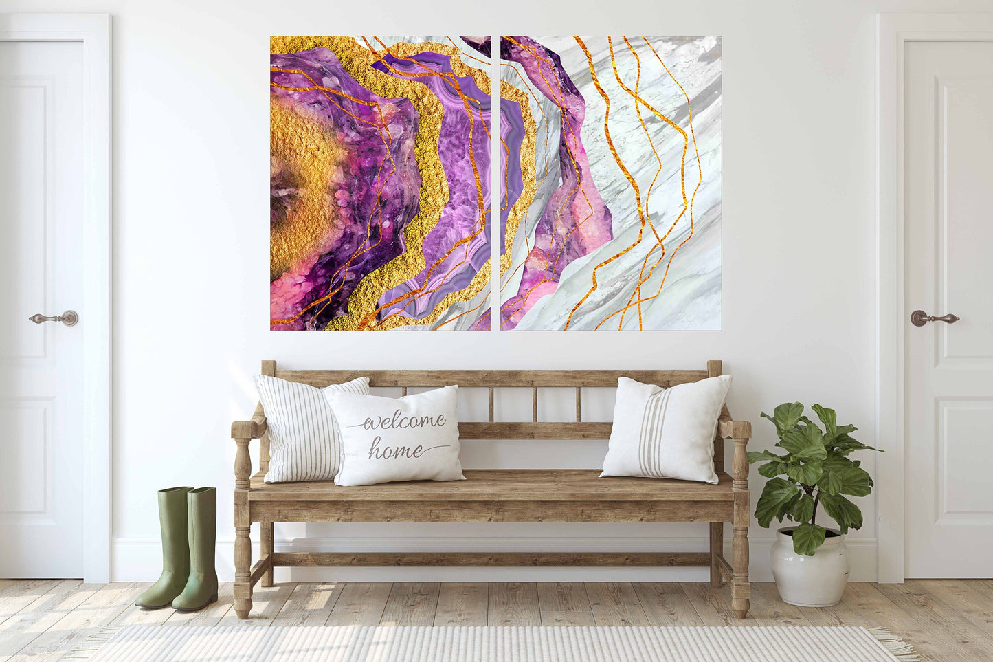 Moderne Wandkunst abstrakte Leinwand Multi-Panel-Wandkunst Druckbare Wandkunst Zeitgenössische Kunst Wandkunst-Sets Geometrische Kunst