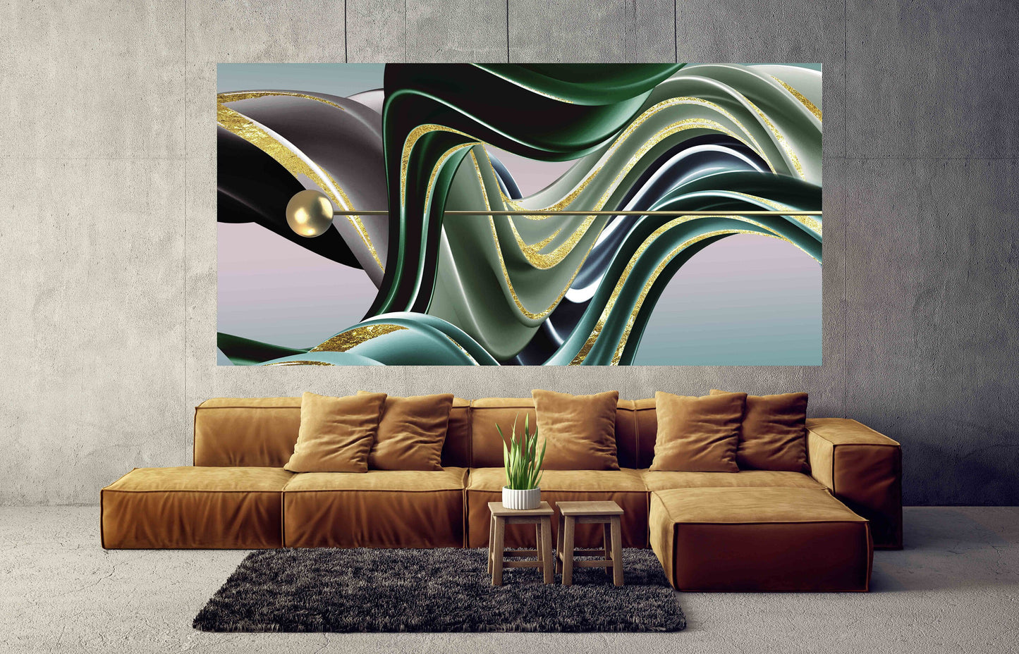 Abstraktes Wandbild, Druck, Gemälde, Wohndekor, Leinwandgemälde, Hausaufmunterung und Hochzeitsgeschenk, Extra große Wandkunst