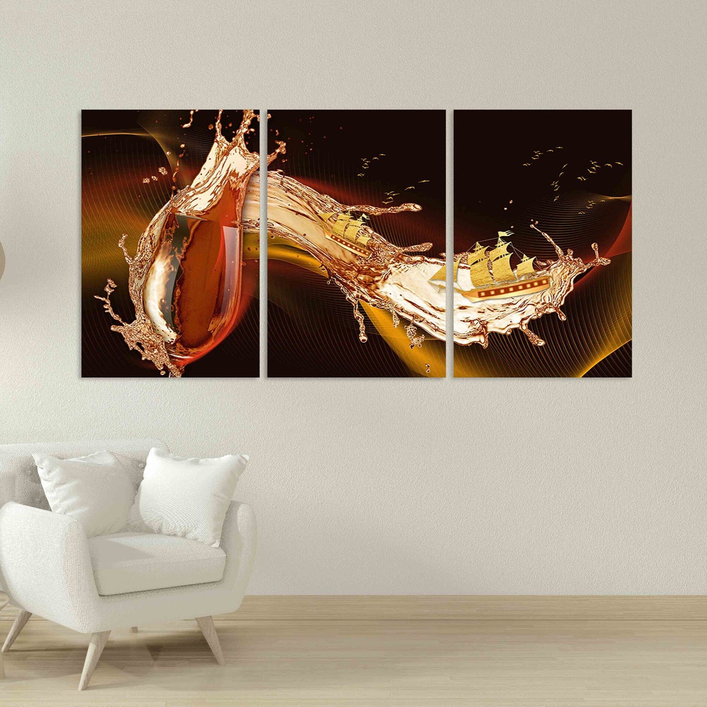 Wein Wandkunst Küche Wanddekoration Leinwand Extra groß Multi Panel Leinwand Gemälde Einweihungsgeschenk druckbare Kunst