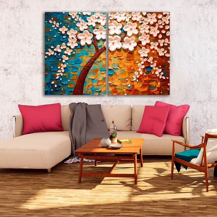 Sakura Bonsai Baum Sakura Blüten Florale Wandkunst japanische Wandkunst Leinwand japanische Drucke Wandkunst asiatische Wandkunst riesige Wandkunst