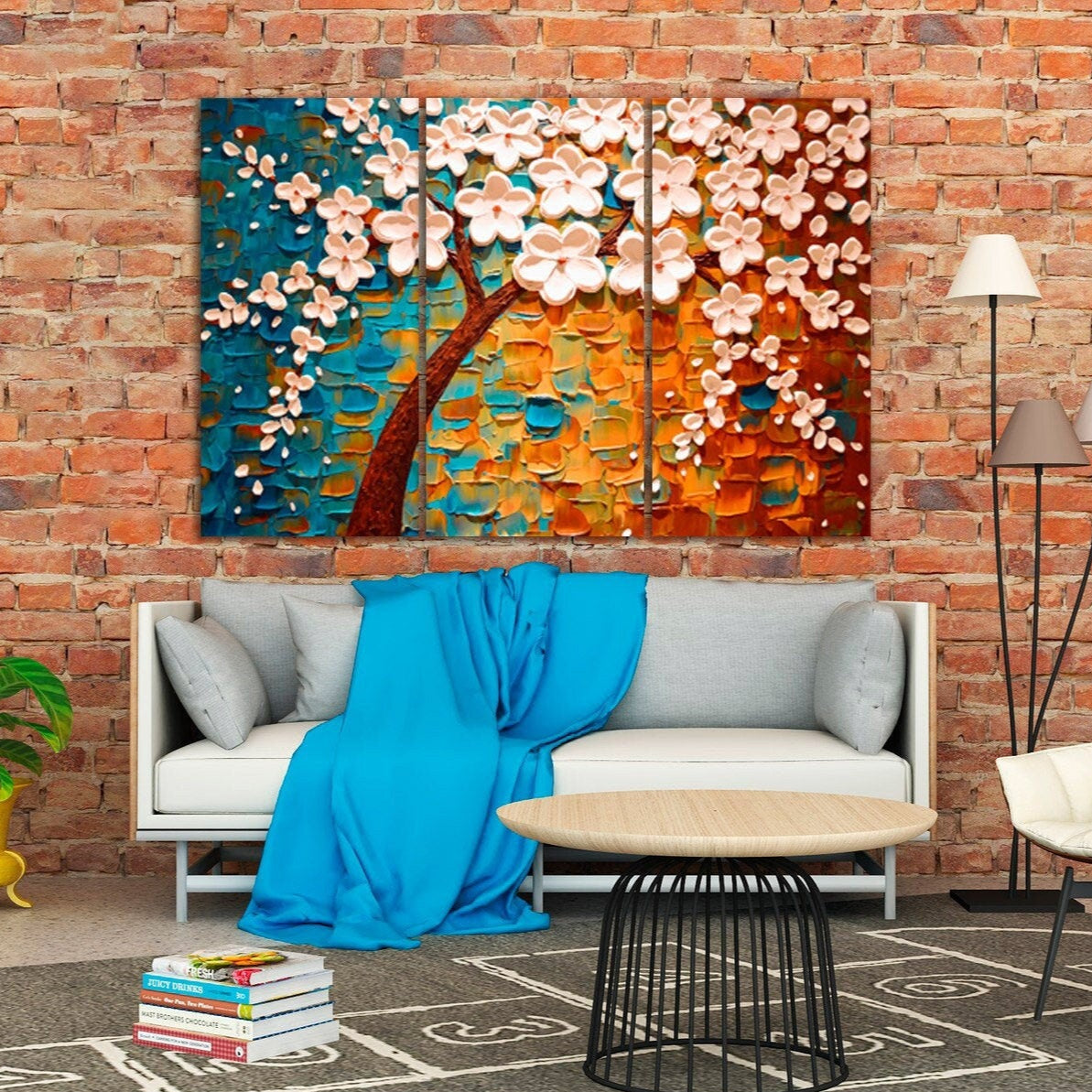 Sakura Bonsai Baum Sakura Blüten Florale Wandkunst japanische Wandkunst Leinwand japanische Drucke Wandkunst asiatische Wandkunst riesige Wandkunst