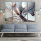 Marmor Wanddekor Leinwand abstrakt Gold und Schwarz Abstrakte Wandkunst Gemälde auf Leinwand Multi Panel Wandkunst Marmor Leinwand