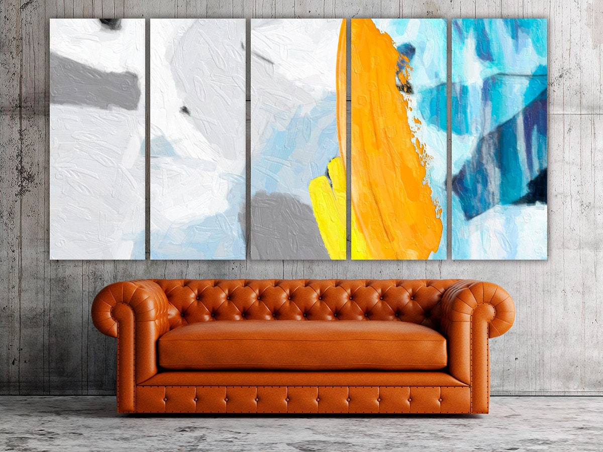 Pour-Gemälde, moderne abstrakte Kunst, mehrteilige Leinwand, Wanddekoration für Räume, abstrakte Wandkunst, abstraktes Gemälde, extra große Wandkunst