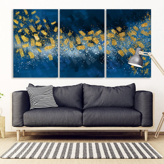 Großes gerahmtes abstraktes Wandbild, moderne abstrakte Kunst, mehrteilige Leinwand, abstrakte Wandkunst, abstrakte Malerei, extra große Wandkunst