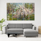 Kirschbaum Öl Leinwand Gemälde Frühling Drucke Blume Natur Landschaft Wandkunst Schlafzimmer Wohnzimmer Bauernhaus Zimmer Wanddekoration
