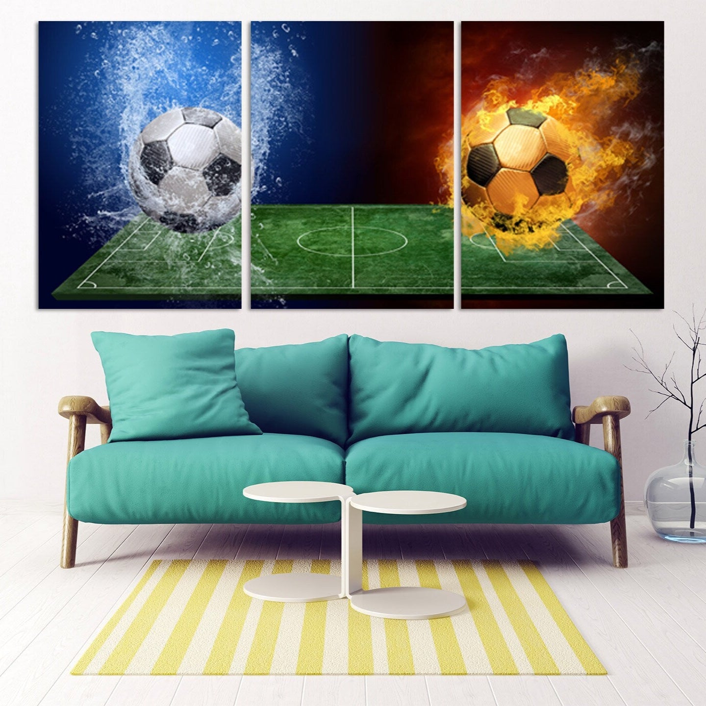 Fußball-Wandkunst, Fußball-Kunst, American Football, Sport-Wandkunst, große abstrakte Leinwandkunst, Fußball-Wandkunst, Fußballspieler-Geschenk