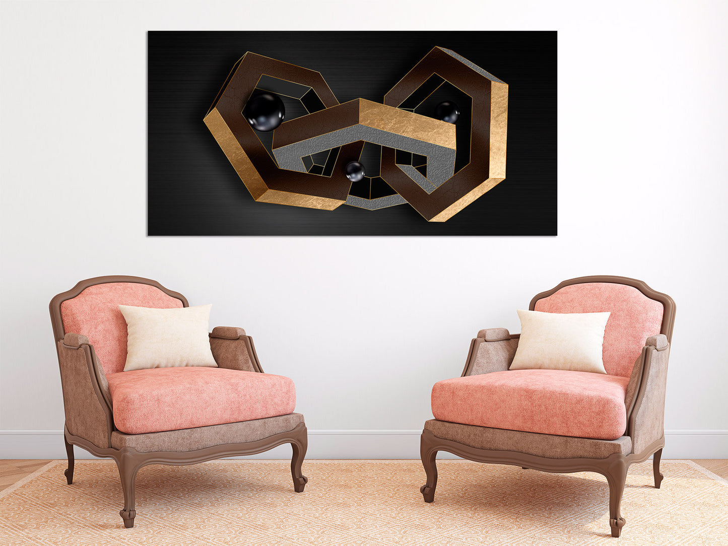 Geometrische Wandkunst Moderne abstrakte Kunst Abstrakter Kunstdruck Mehrteilige Leinwand Wanddekoration Abstrakte Wandkunst Abstrakte Malerei