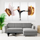 Fitness Wandtattoa Sportler Geschenke Sport extra groß Multi Wandkunst Schlafzimmer Wohnzimmer Büro Wanddeko druckbares Wandkunst Set