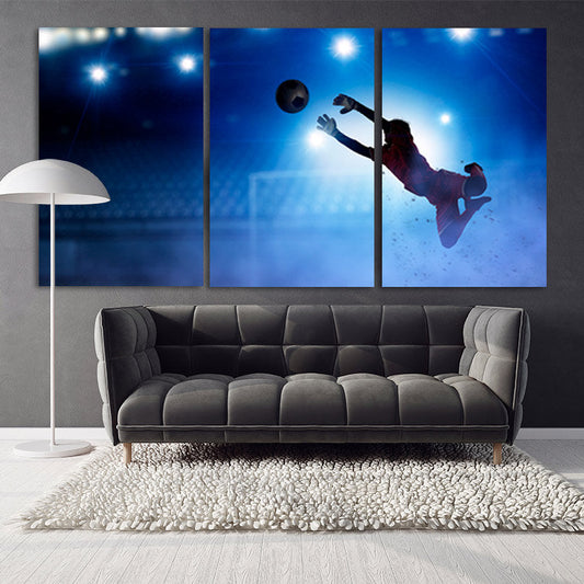 Fußball-Wandkunst, Fußball-Kunst, American Football, Sport-Wandkunst, große abstrakte Leinwandkunst, Fußball-Wandkunst, Fußballspieler-Geschenk