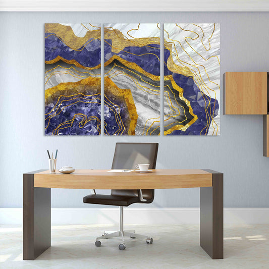Moderne Wandkunst abstrakte Leinwand Multi-Panel-Wandkunst Druckbare Wandkunst Zeitgenössische Kunst Wandkunst-Sets Geometrische Kunst