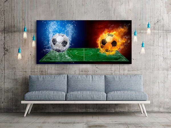Fußball-Wandkunst, Fußball-Kunst, American Football, Sport-Wandkunst, große abstrakte Leinwandkunst, Fußball-Wandkunst, Fußballspieler-Geschenk