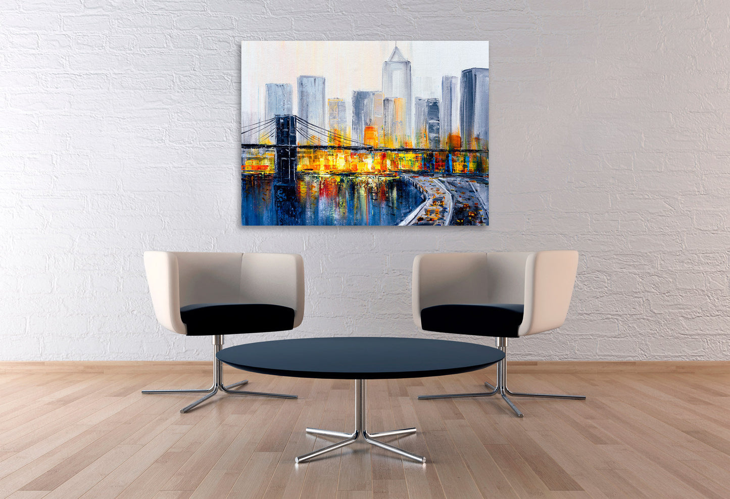 Brooklyn Bridge Druck New York City extra großes mehrteiliges Wandbild American Bridge Home Wanddekoration gerahmter Kunstdruck Leinwand Ölgemälde