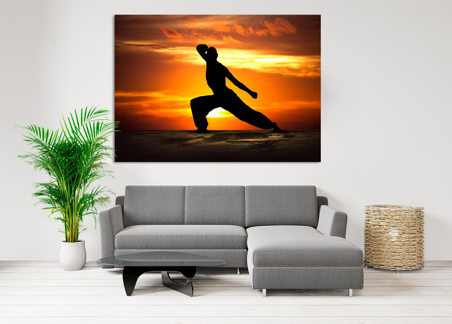 Kung Fu Poster Kampfsport Sport extra groß Multi Wandkunst Sportler Geschenke Schlafzimmer Wohnzimmer Büro Wanddekoration druckbares Wandkunst Set
