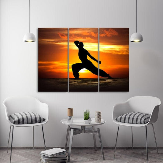 Kung Fu Poster Kampfsport Sport extra groß Multi Wandkunst Sportler Geschenke Schlafzimmer Wohnzimmer Büro Wanddekoration druckbares Wandkunst Set