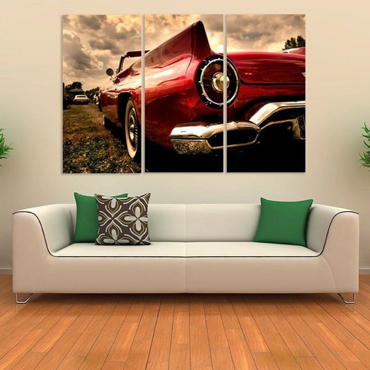Auto Wandkunst Retro Bauernhaus Küche Wanddekoration Vintage Zimmer Dekor sehr große Leinwand Gemälde Schlafzimmer Einweihungsgeschenk gerahmte Leinwand