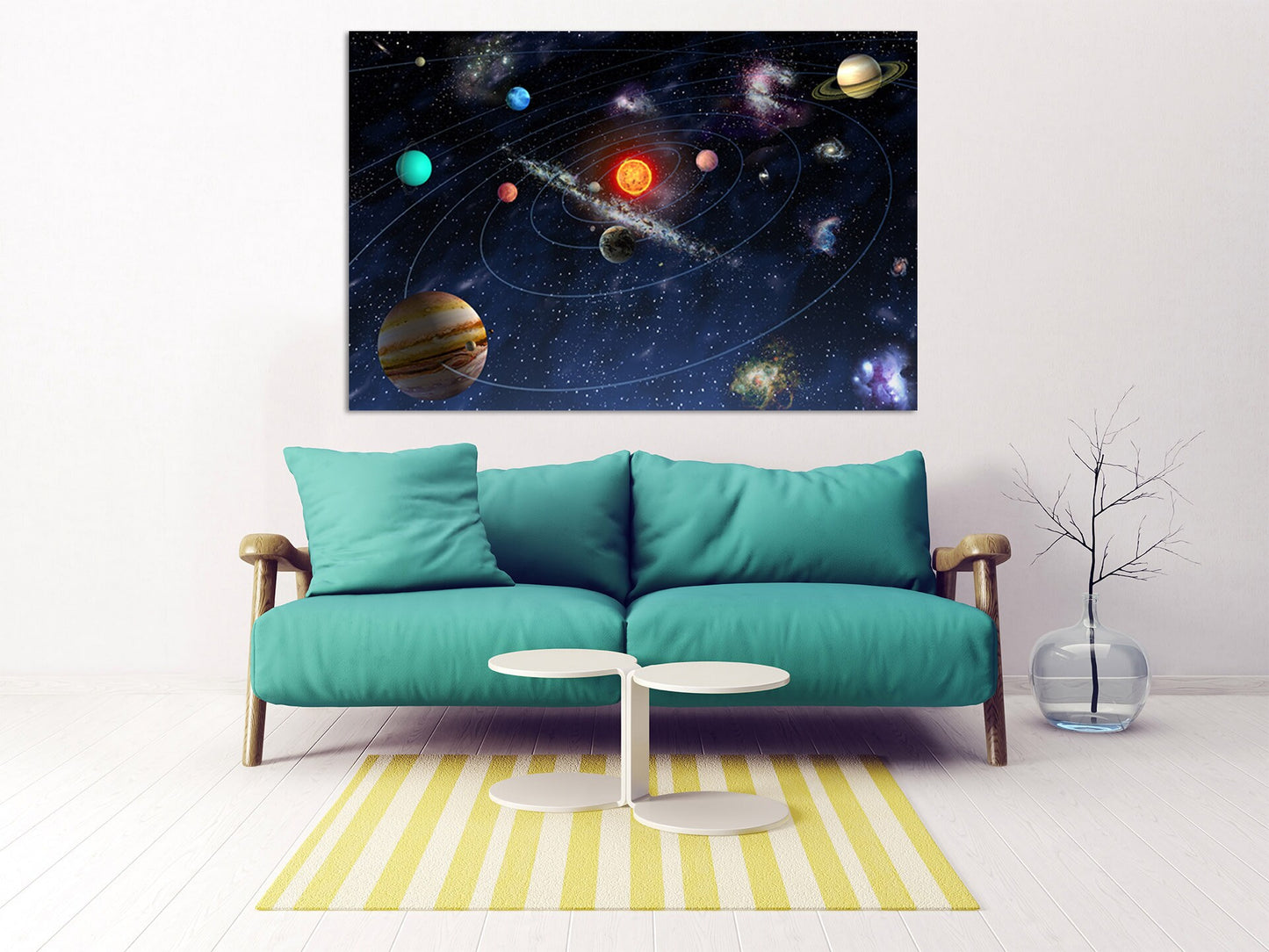 Weltraum-Wandbild, Planeten-Poster, Сosmos, mehrteiliges Wandbild auf Leinwand, Wanddekoration für das äußere Schlafzimmer, Fantasy-Kunst