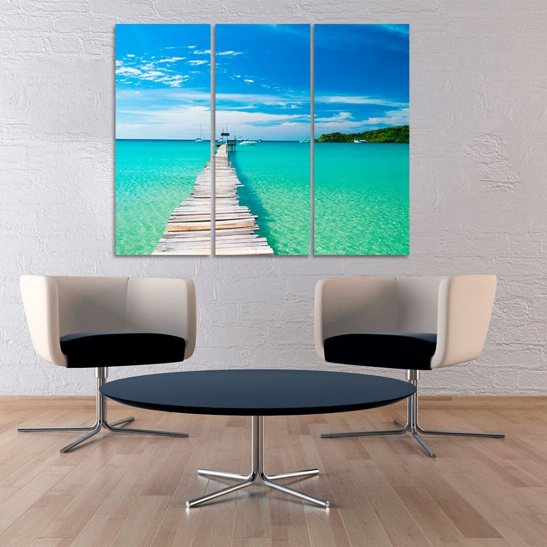 Großes Wandkunst Meereswelle Posterdruck Meereslandschaft Natur Wanddekoration Küstenleinwandgemälde