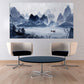 Blue Ridge Mountains Wandkunst Gemälde auf Leinwand Seine Fluss Kunst Wandbilder Berge Natur Druck Home Wand Dekor ruhige horizontale Kunst