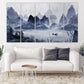 Blue Ridge Mountains Wandkunst Gemälde auf Leinwand Seine Fluss Kunst Wandbilder Berge Natur Druck Home Wand Dekor ruhige horizontale Kunst