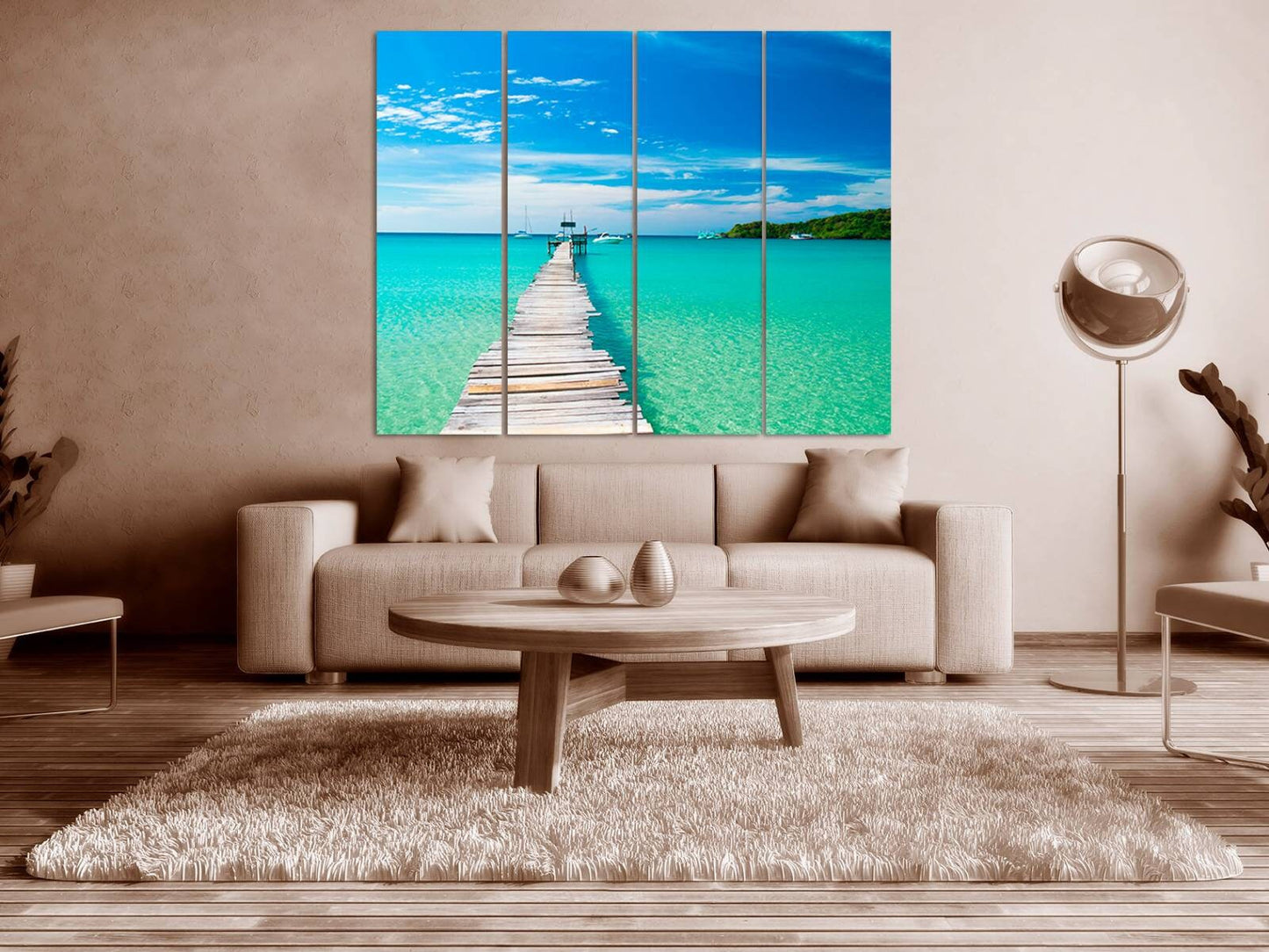 Großes Wandkunst Meereswelle Posterdruck Meereslandschaft Natur Wanddekoration Küstenleinwandgemälde