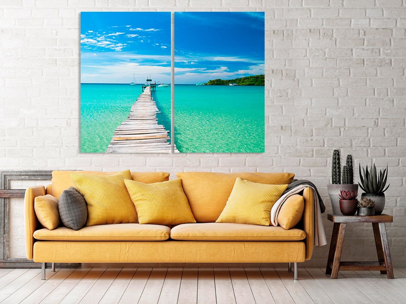 Großes Wandkunst Meereswelle Posterdruck Meereslandschaft Natur Wanddekoration Küstenleinwandgemälde