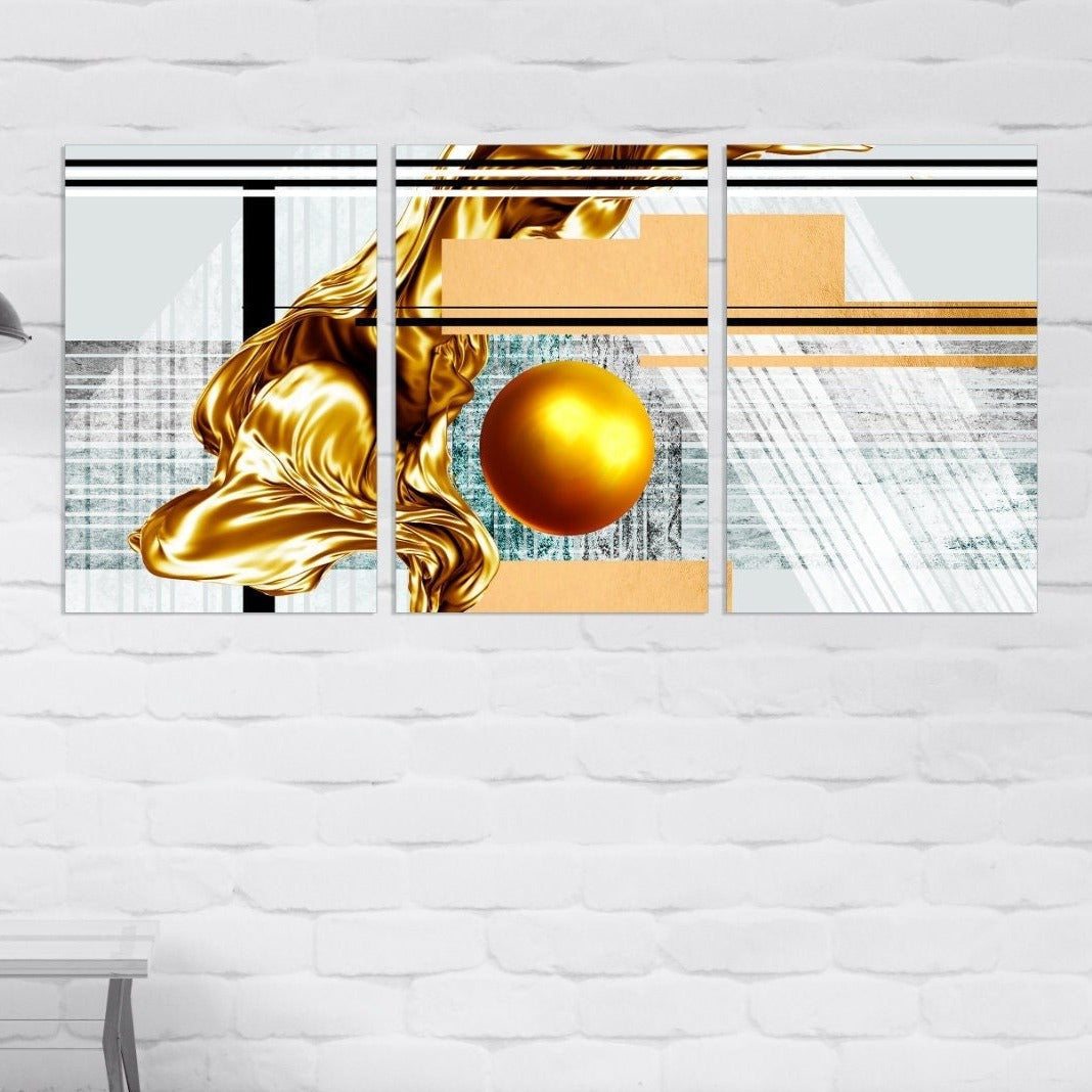 Abstrakte Wandkunst, Wanddekoration für Zuhause, moderne abstrakte Kunst, mehrteilige Leinwand-Wandkunst, moderne Leinwandmalerei, geometrische, helle, abstrakte Wandkunst