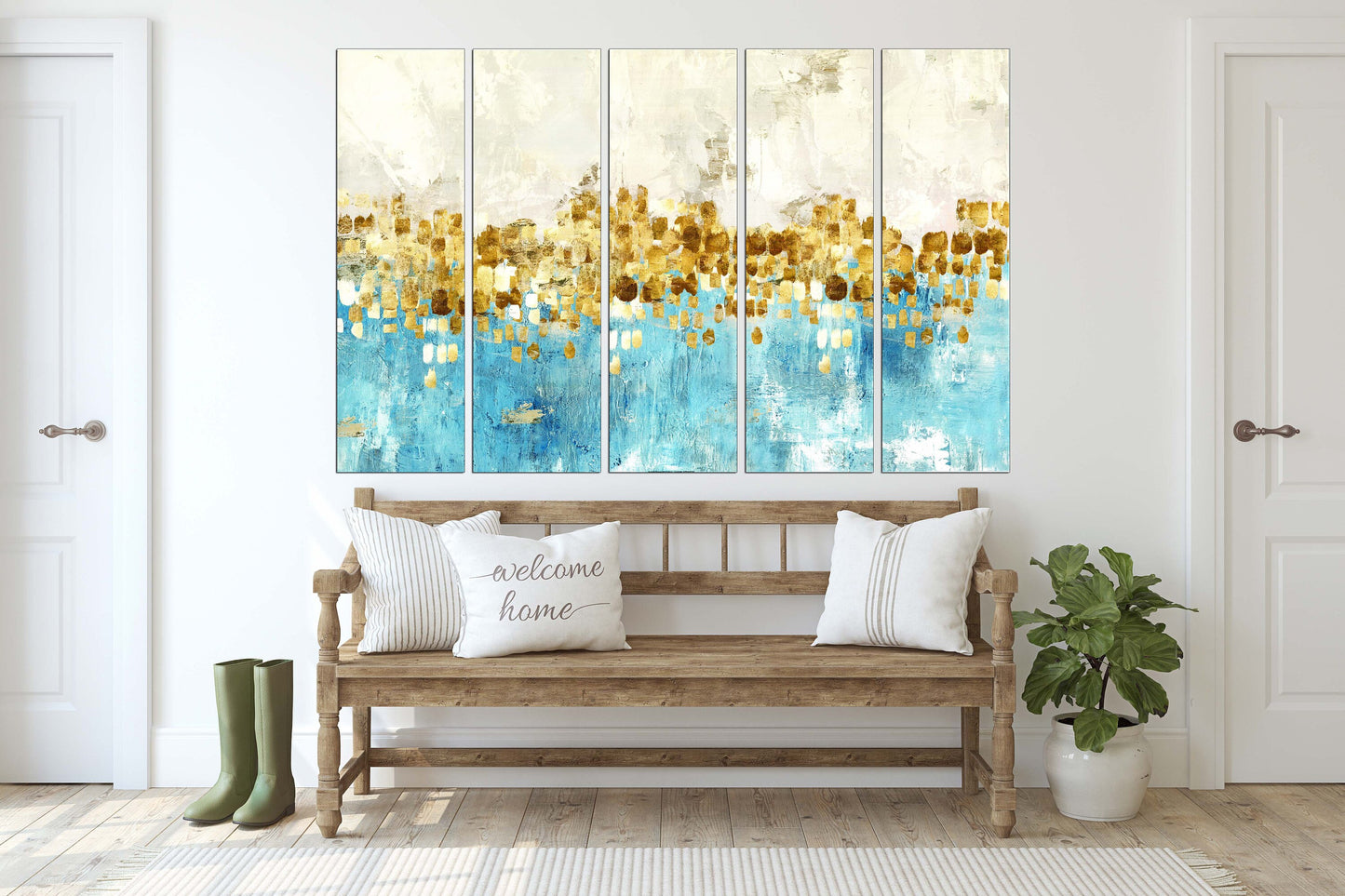 Extra große Wandkunst gerahmte Leinwand Druckbare abstrakte Kunst Moderne Wandkunst Mehrteilige Leinwand Abstraktes Gemälde Wanddekoration 3er-Set