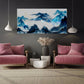 Blue Ridge Mountains Moderne abstrakte Kunst Mehrteilige Leinwand Wanddekoration Abstrakte Wandkunst Extra große Wandkunst Wohnwanddekoration