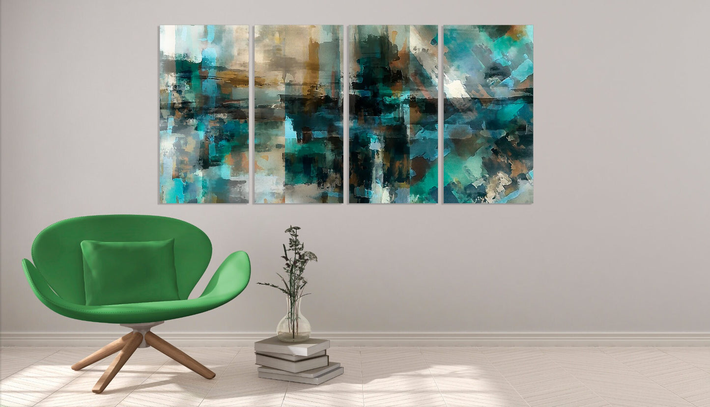 Wanddekoration für Zuhause, Leinwandgemälde, große Wandkunst, Bilderrahmen, abstraktes expressionistisches Gemälde, 3-teilige Leinwand, abstrakte Wandkunst