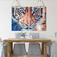 Tiger Wandkunstdruck, trendiges Wanddekor, gerahmtes Leinwandgemälde, zeitgenössisches Wildtier für Schlafzimmer, Wohnzimmer, Küche, Wandkunst