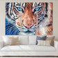 Tiger Wandkunstdruck, trendiges Wanddekor, gerahmtes Leinwandgemälde, zeitgenössisches Wildtier für Schlafzimmer, Wohnzimmer, Küche, Wandkunst