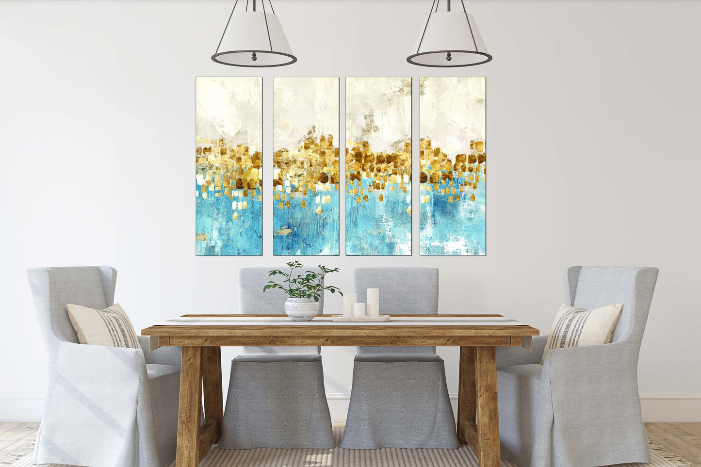 Extra große Wandkunst gerahmte Leinwand Druckbare abstrakte Kunst Moderne Wandkunst Mehrteilige Leinwand Abstraktes Gemälde Wanddekoration 3er-Set