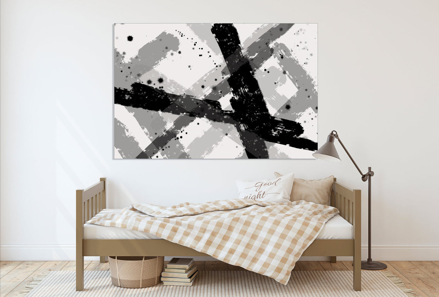 Große abstrakte Wandkunst, mehrteilige Leinwand-Wandkunst-Sets für Schlafzimmer, trendige Raumdekoration, moderner abstrakter Kunstdruck, gerahmtes Leinwandgemälde