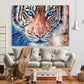 Tiger Wandkunstdruck, trendiges Wanddekor, gerahmtes Leinwandgemälde, zeitgenössisches Wildtier für Schlafzimmer, Wohnzimmer, Küche, Wandkunst