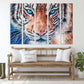 Tiger Wandkunstdruck, trendiges Wanddekor, gerahmtes Leinwandgemälde, zeitgenössisches Wildtier für Schlafzimmer, Wohnzimmer, Küche, Wandkunst