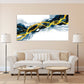 Leinwand-Wandkunst, moderne abstrakte Wandkunst, ruhige horizontale Kunst, mehrteilige Leinwand, Raumwanddekoration, abstrakte Malerei, extragroße Wandkunst