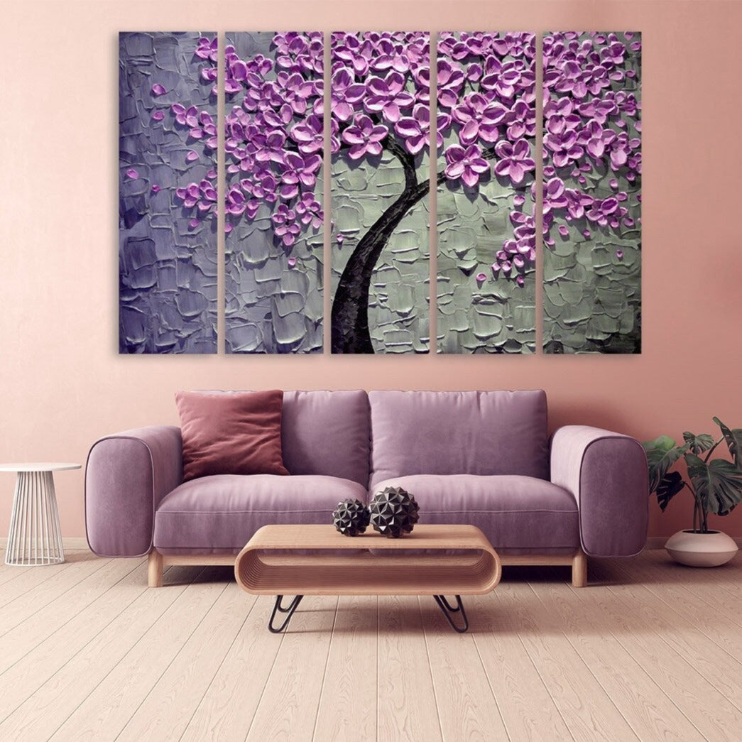 Sakura Bonsai Baum Sakura Blüten Florale Wandkunst japanische Wandkunst Leinwand japanische Drucke Wandkunst asiatische Wandkunst riesige Wandkunst